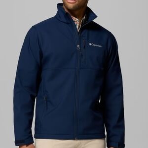 Columbia Men's Navy Full‑Zip Softshell Jacket